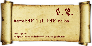 Verebélyi Mónika névjegykártya
